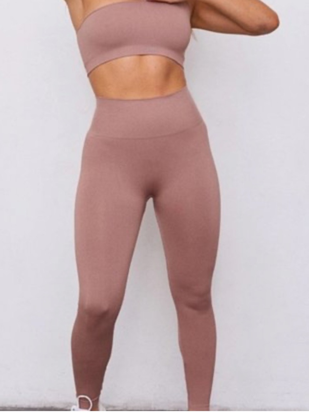 SET Active Sculptflex High-Waist Legging & Bandeau Set - Bloom Mauve